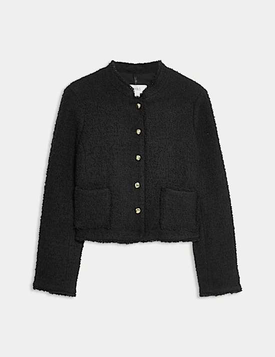 Colbert met structuurdessin en wol