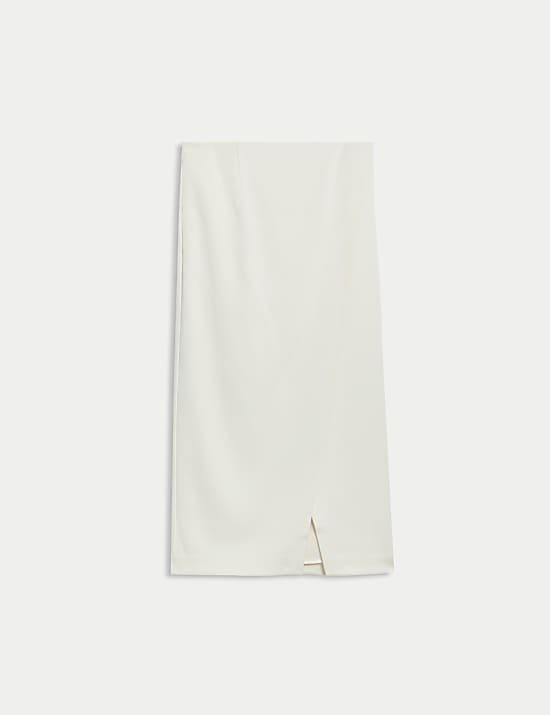 Satin Midaxi Wrap Skirt