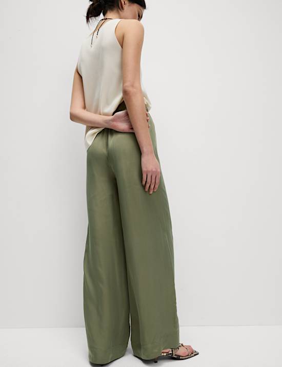 Pantalon palazzo coupe large