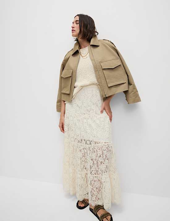 Pure Cotton Utility Trucker Jacket