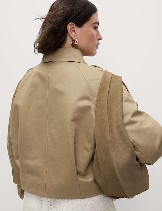 Pure Cotton Utility Trucker Jacket