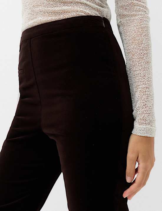 Velvet Flared Trousers