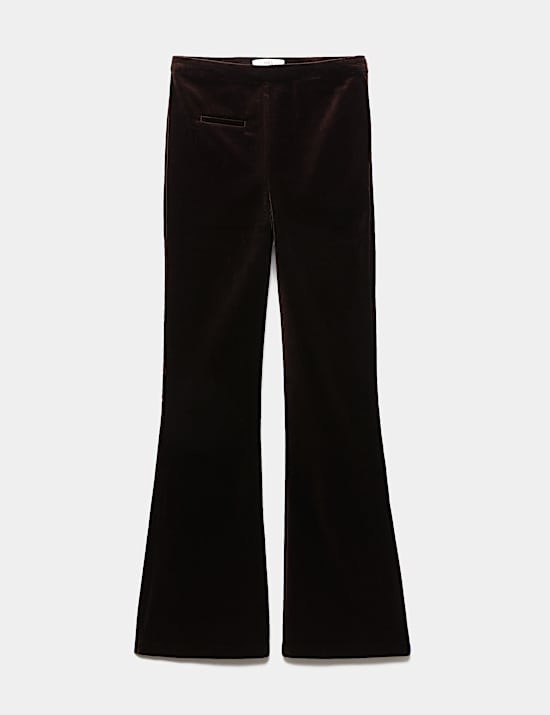 Velvet Flared Trousers