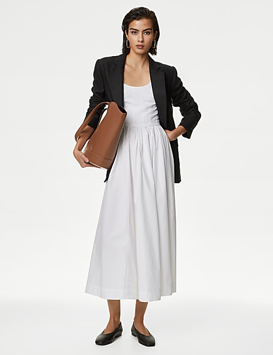 Linen Rich Single Breasted Blazer