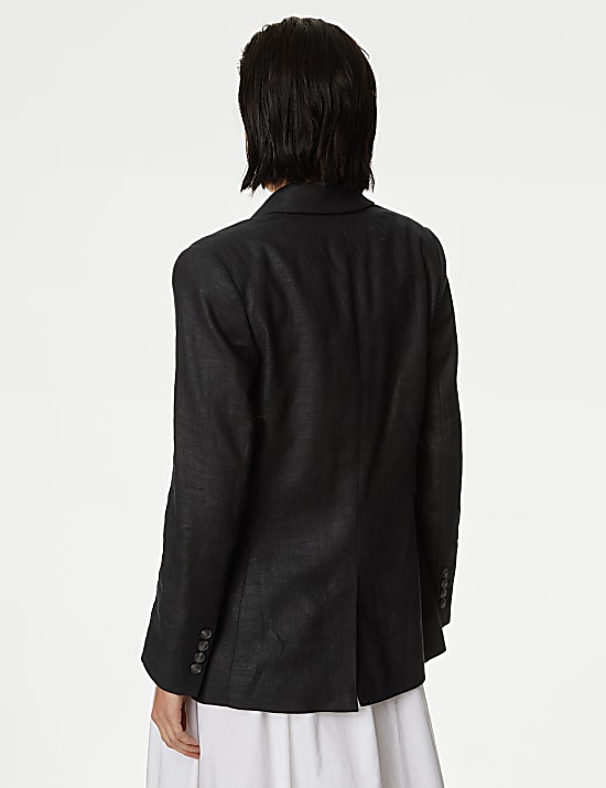 Linen Rich Single Breasted Blazer