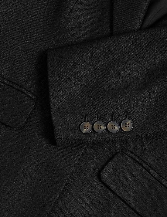 Linen Rich Single Breasted Blazer