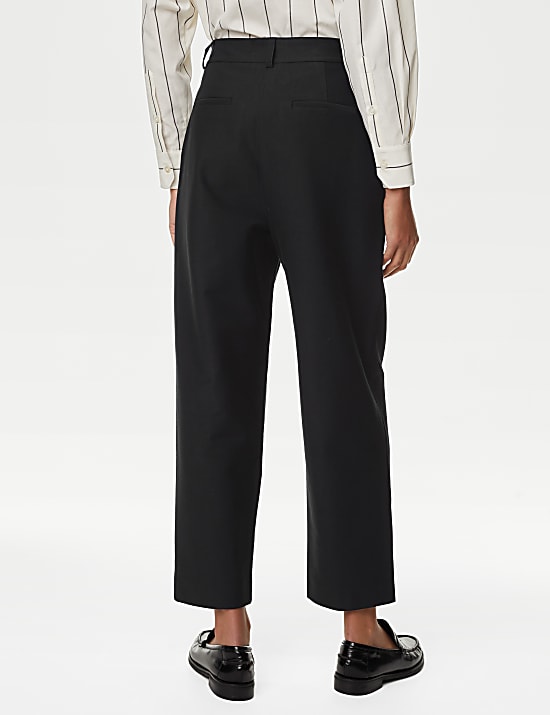 Jersey Tapered Ankle Grazer Trousers