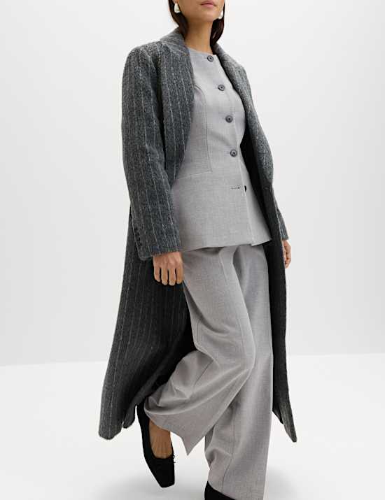 Pantalon coupe droite d&eacute;contract&eacute;e