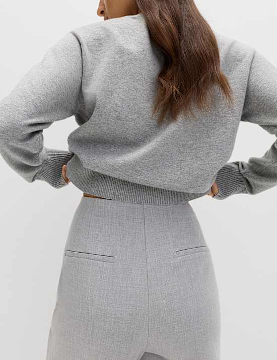 Pantalon coupe droite d&eacute;contract&eacute;e