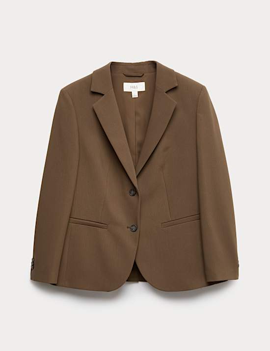 Relaxed Tailored Single-Breasted Blazer