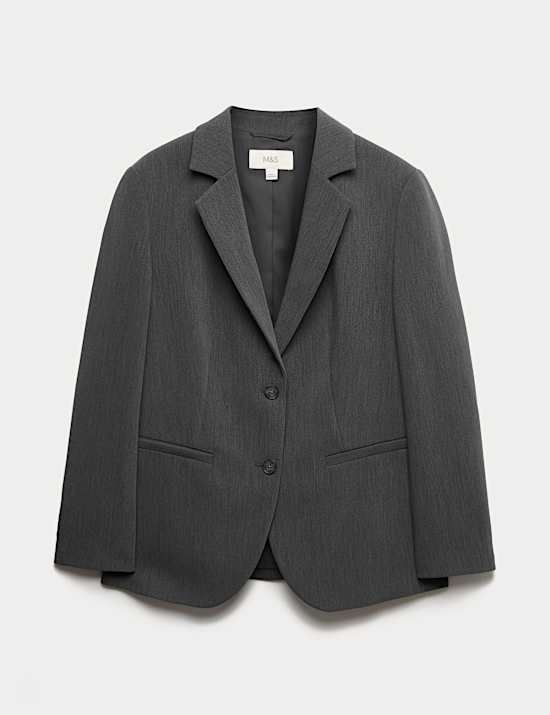 Relaxed Tailored Single-Breasted Blazer