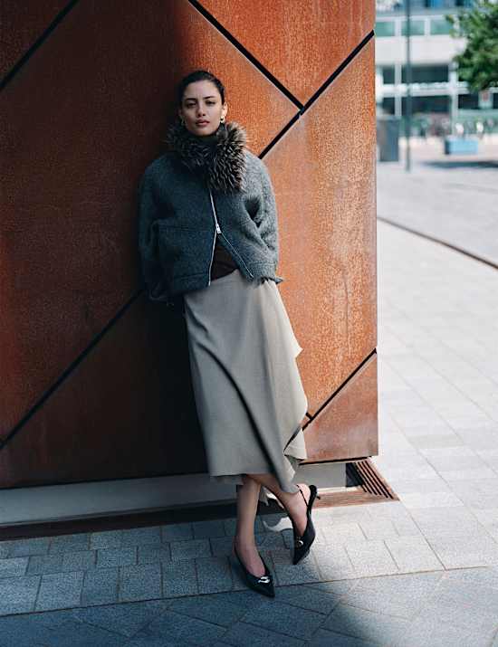 Midi Asymmetric Skirt