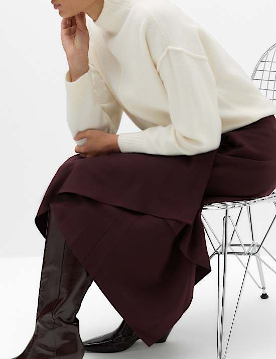 Midi Asymmetric Skirt
