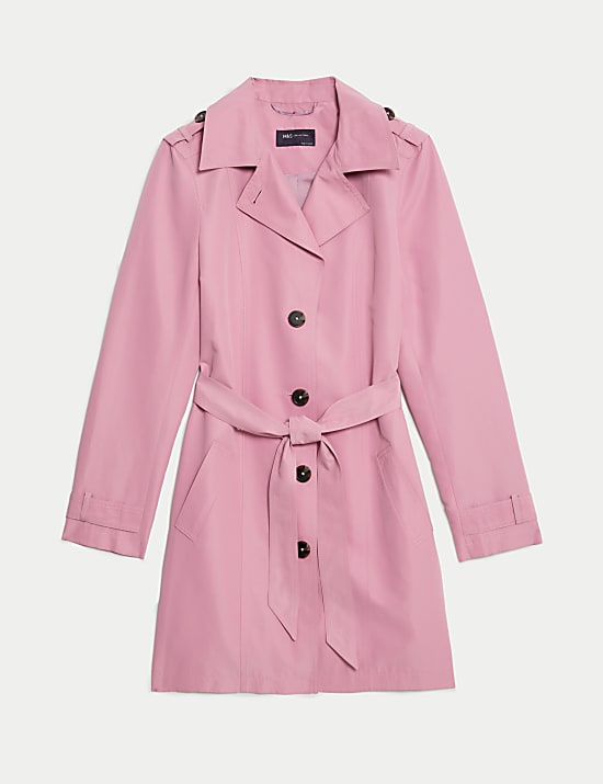 Belted Single Breasted Trench Coat