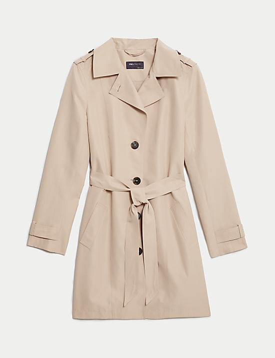 Belted Single Breasted Trench Coat