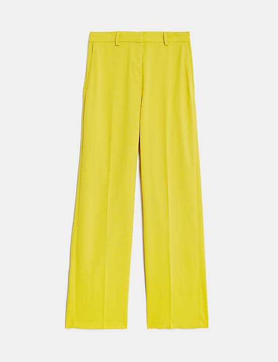 Κρεπ παντελόνι με ίσιο μπατζάκια και προσαρμοσμένη εφαρμογή