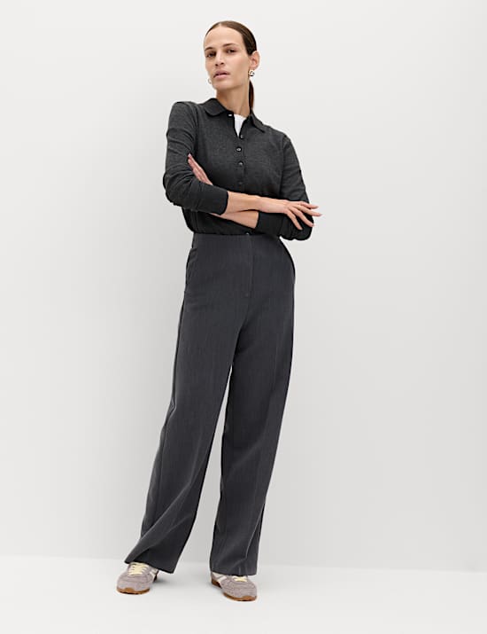 Tailored Relaxed Straight Leg Trousers