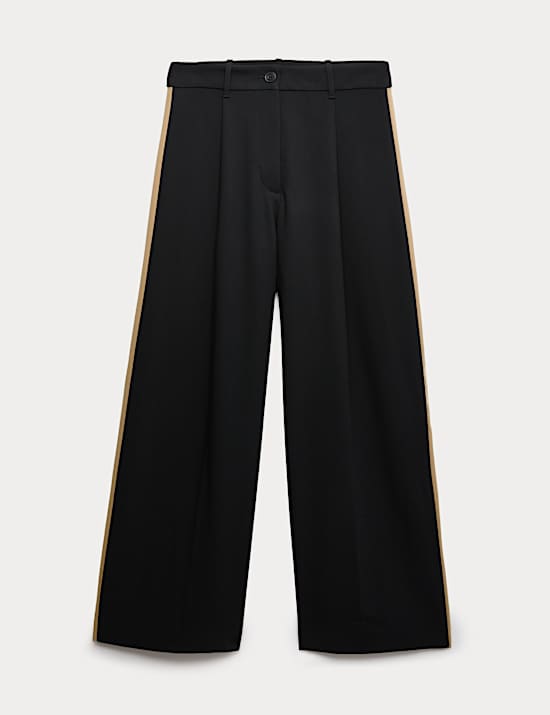 Side Stripe Wide Leg Trousers