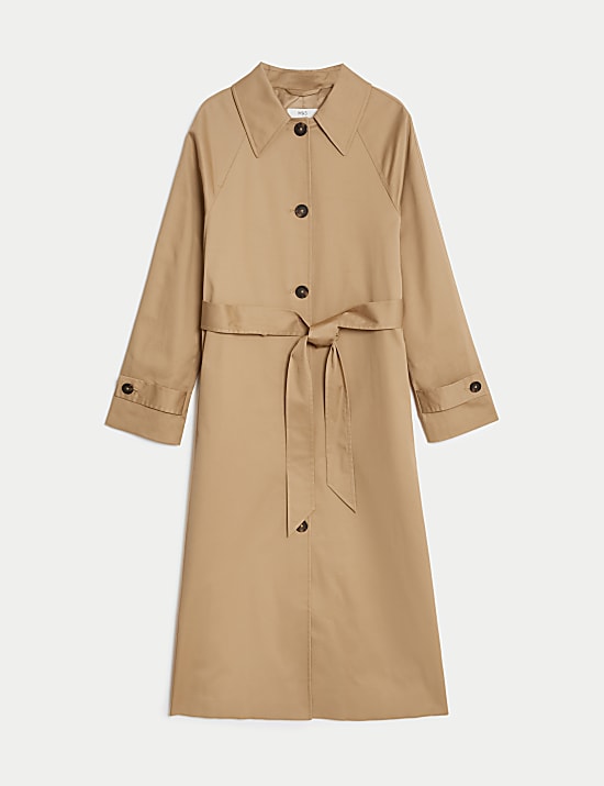 Tan longline coat sales