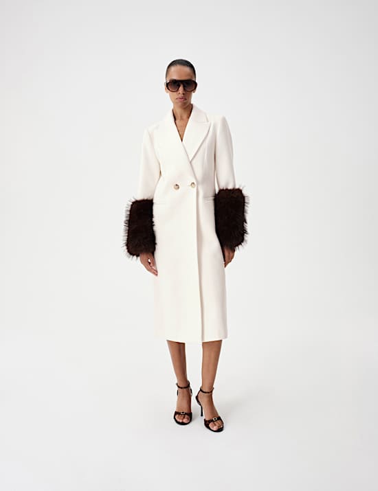 Double Breasted Longline Overcoat