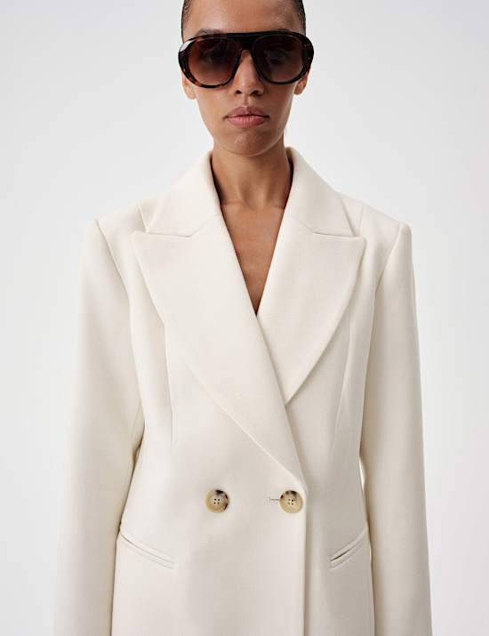Double Breasted Longline Overcoat