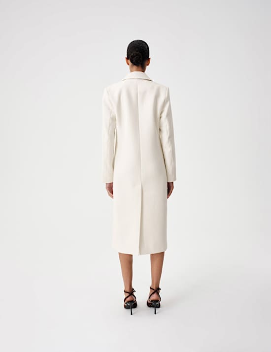 Double Breasted Longline Overcoat