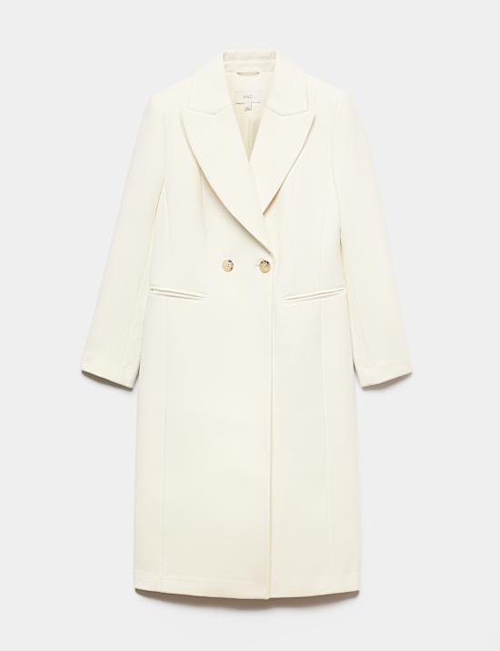 Double Breasted Longline Overcoat