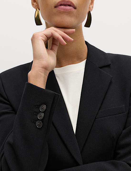 Blazer coupe ajust&eacute;e &agrave; taille cintr&eacute;e