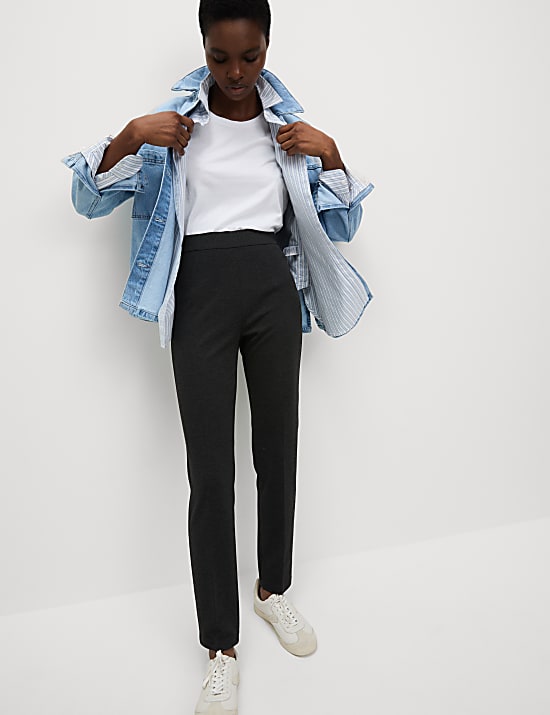 Jersey Slim Fit Angle Grazer Trousers