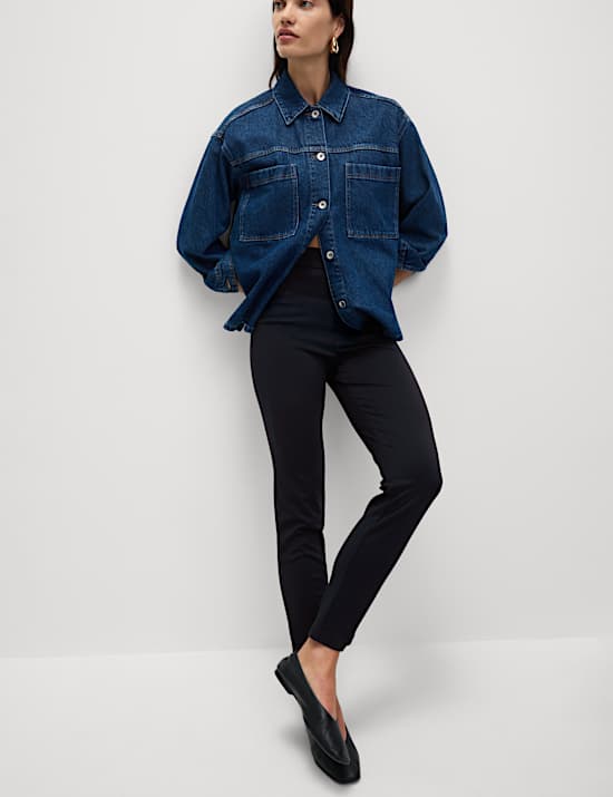 Ζέρσεϊ παντελόνι μέχρι τον αστράγαλο με στενή εφαρμογή