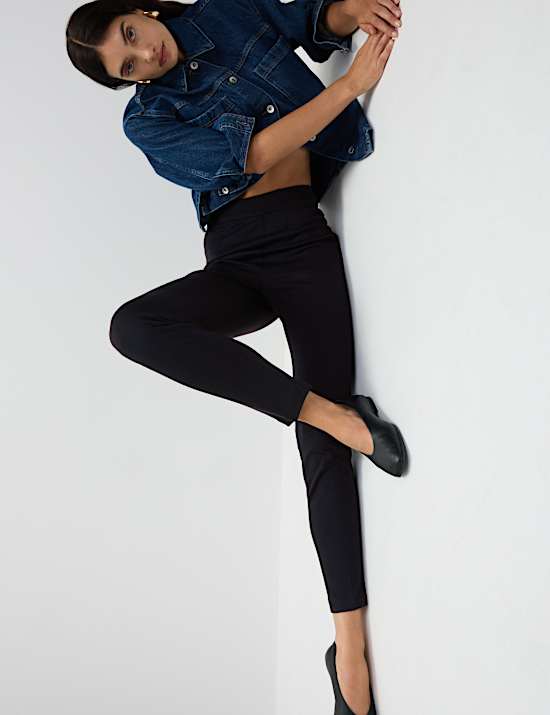 Ζέρσεϊ παντελόνι μέχρι τον αστράγαλο με στενή εφαρμογή