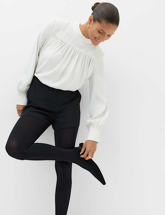Tailored Mid Rise Cropped Shorts