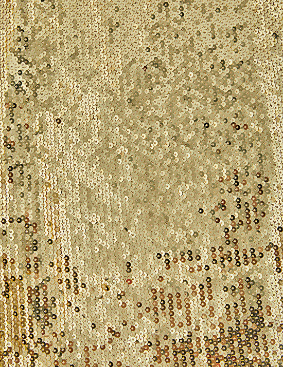 Παντελόνι με φαρδιά μπατζάκια, πιέτες μπροστά και παγιέτες