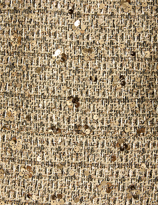 Tweed Sequin Cropped Jacket