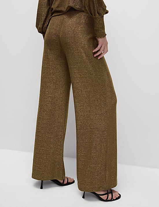 Sparkly Wide Leg Trousers