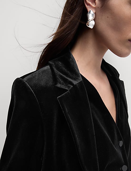 Blazer met ontspannen pasvorm en enkele rij knopen