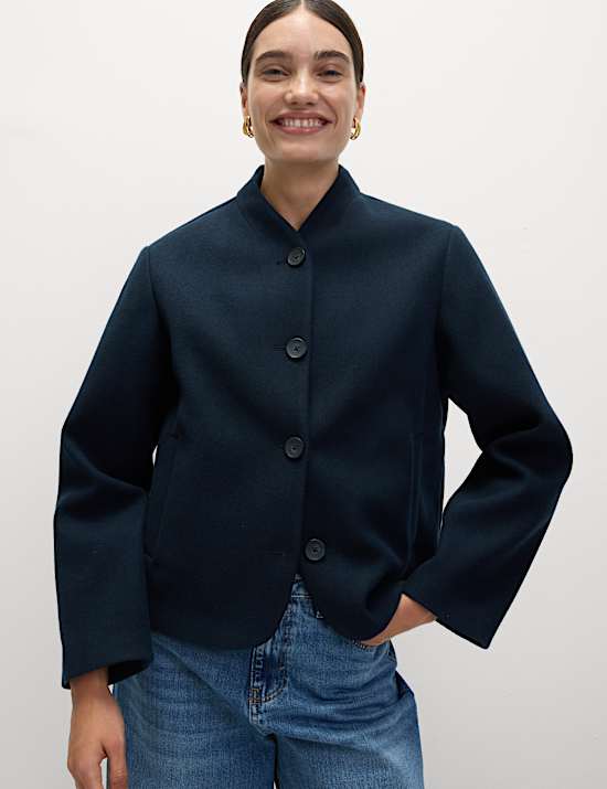 Κοντό τζάκετ χωρίς γιακά