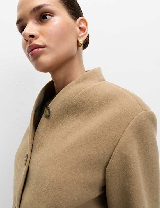 Collarless Short Jacket