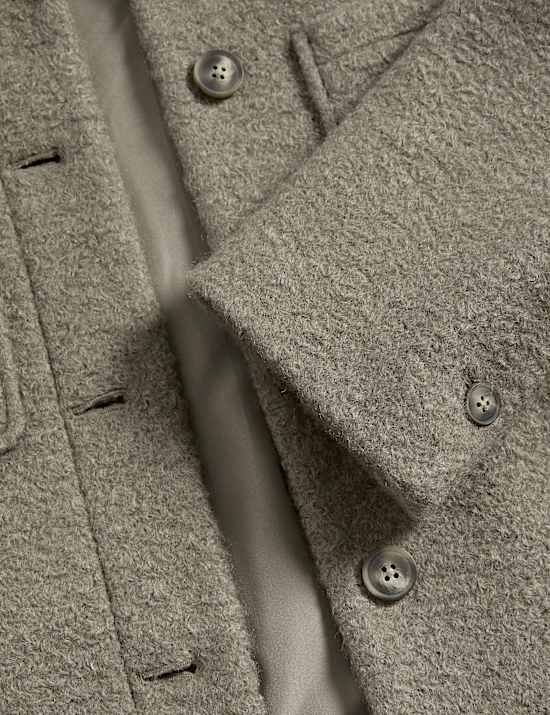 Textured Collared Bomber Jacket