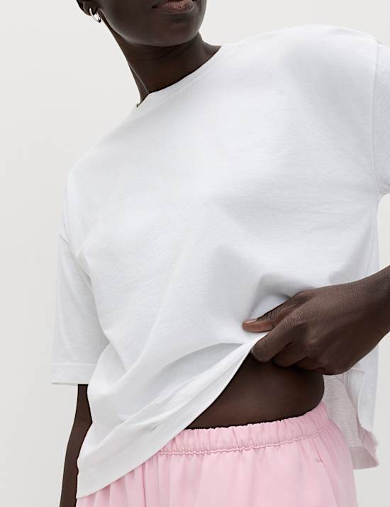 Crepe Elasticated Waist Wide Leg Trousers