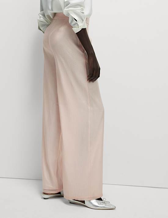 Organza Wide Leg Trousers