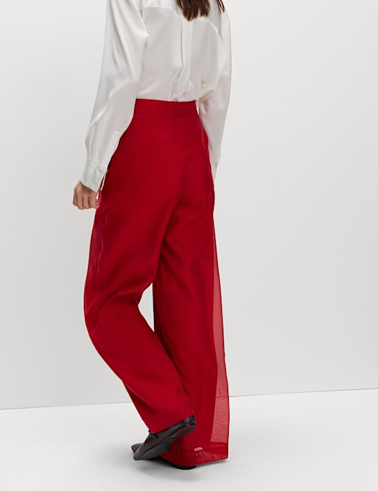 Organza Wide Leg Trousers
