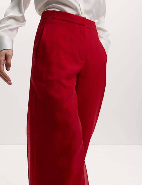 Organza Wide Leg Trousers