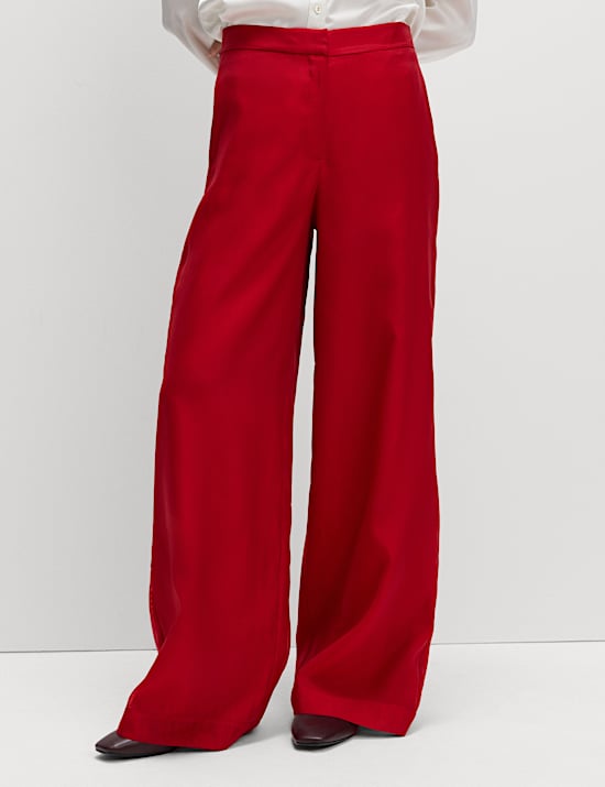 Organza Wide Leg Trousers