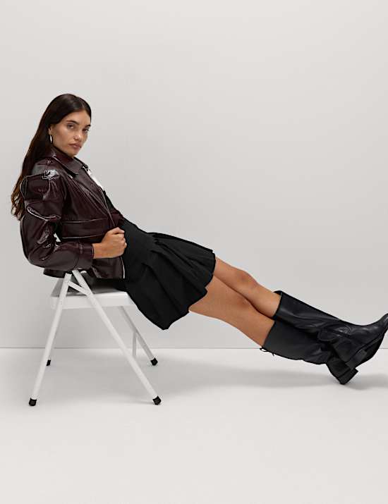 Minirock mit Plissee