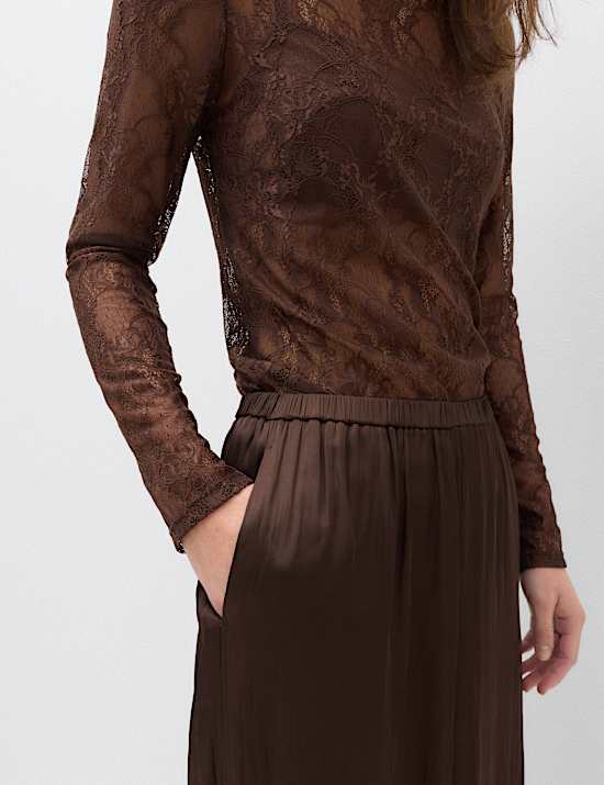 Satin Elasticated Waist Balloon Trousers