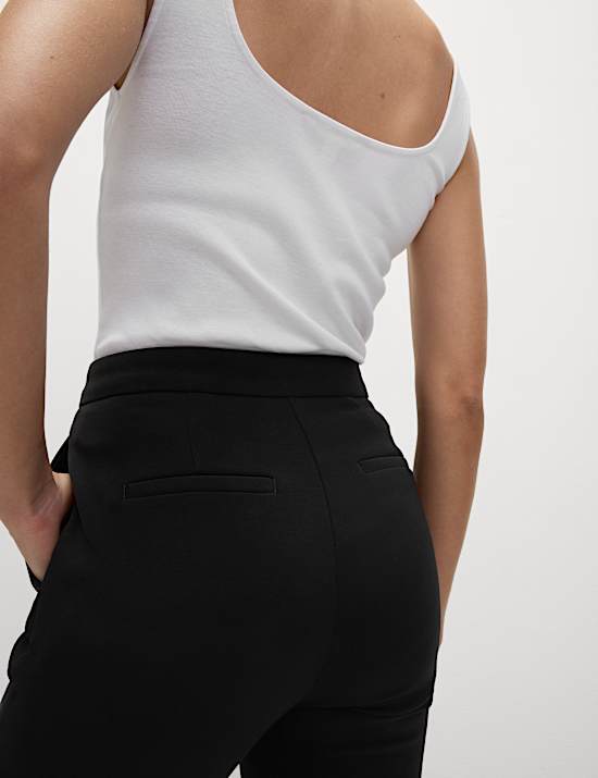 Slim Fit Cropped Trousers