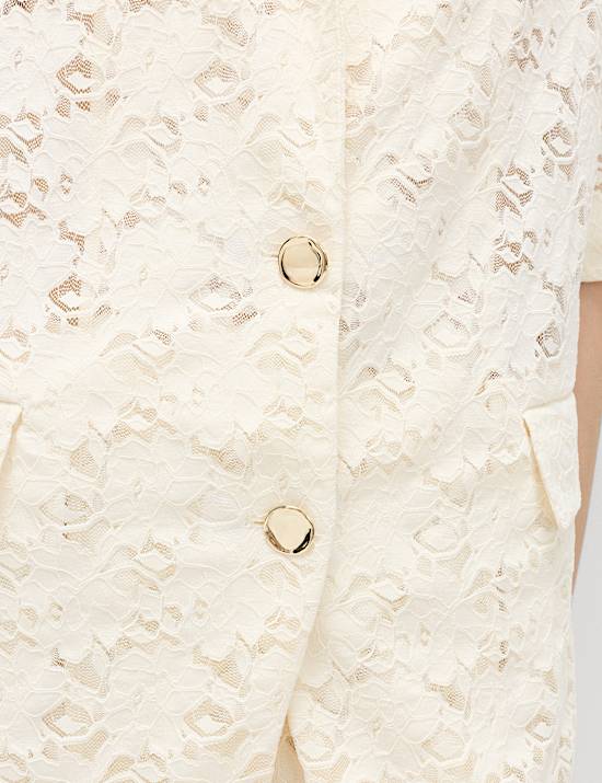 Lace Short Sleeve Jacket