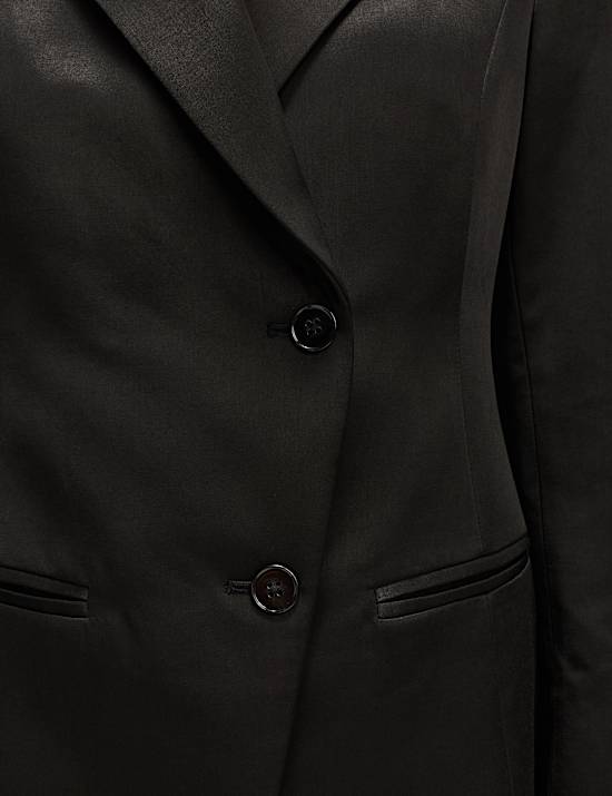 Getailleerde blazer van satijn