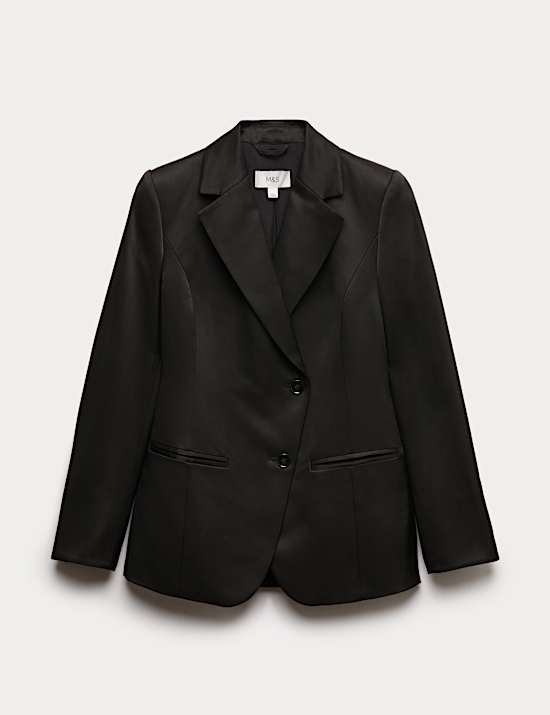 Getailleerde blazer van satijn